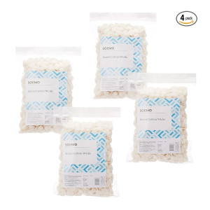 Amazon Brand - Solimo Cotton Round Wicks, 500 Pieces (Pack of 4)