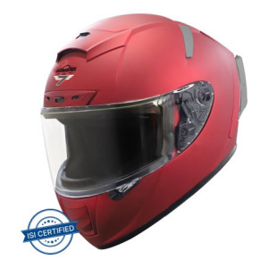 Steelbird SA-2 Aeronautics Motorbike Helmet  (Matt Maroon)