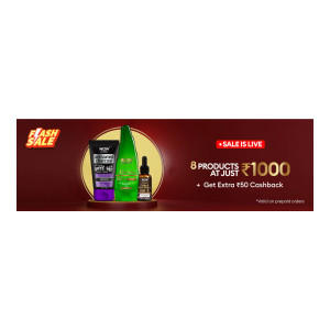 WOW Loot : Buy 8 Products at 1000 + 50 cashback on Prepaid Orders