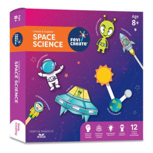 Fevicreate Space Science Kit, DIY Art & Craft Set, Includes Space Themed Activities & Game