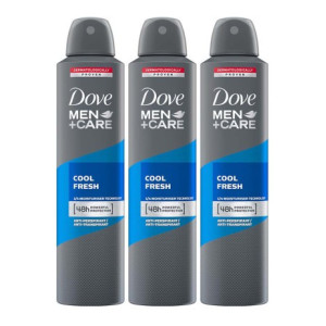 DOVE Men+Care Cool Fresh Dry Spray Antiperspirant Deodorant (Pack of 3) Deodorant Spray - For Men  (750 ml, Pack of 3)