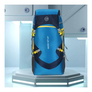 TRAVEL POINT : Travel Bag For Waterproof Trekking Hiking Camping Outdoor Camps Luggage Bags Rucksack - 65 L  (Blue, Yellow)