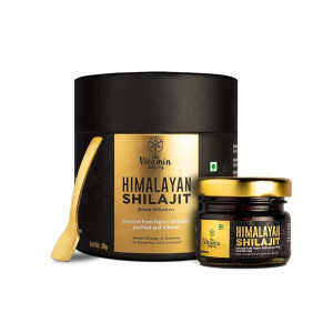 The Vitamin Company Pure Himalayan Shilajit Resin | Boost Performance, Stamina, Endurance, Strength and Overall Wellbeing for Men and Women | 100% Ayurvedic and Original - 20g