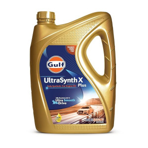 GULF ULTRASYNTH X PLUS 10W-40 [ 3 L ] Fully Synthetic API SN+ BS6 Ready Car Engine Oil for Ultra Smooth Drive