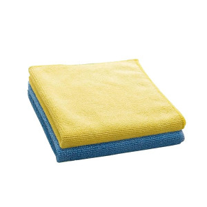 DALUCI Microfiber Cleaning Cloths 2 Pcs 40x40cms 240 GSM Kitchen Towel Highly Absorbent Lint and Streak Free Multi -Purpose Wash Cloth for Home Kitchen, Window, Glass Cleaning - Multicolor (Pack of 2)