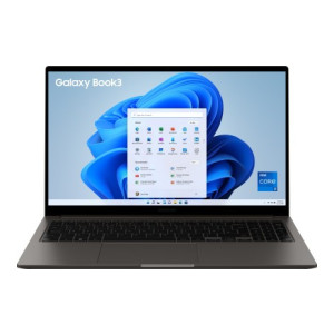 SAMSUNG Galaxy Book3 Intel Core i7 13th Gen 1355U - (16 GB/512 GB SSD/Windows 11 Home) NP750XFG-KA3IN Thin and Light Laptop  (15.6 Inch, Graphite, 1.58 Kg, With MS Office) with 5000/6500 Off on HDFC Credit Cards/ Credit Cards EMI