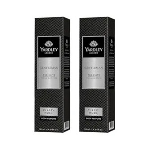 Yardley London Gentleman Classy Musk Body Perfume| The Elite Collection| No Gas Deodorant for Men| Men’s Body Perfume| 120ml (Pack of 2)