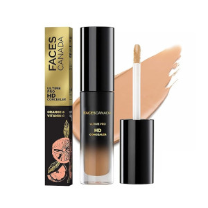 FACES CANADA Ultime Pro HD Concealer - Honey Creme 02, 3.8ml | Natural Matte Finish | 12HR Long Stay | Covers Dark Circles, Puffiness, Blemishes | Blends Easily | Orange & Vitamin C Enriched
