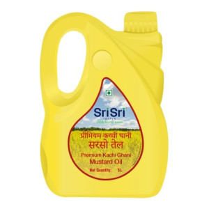 Sri Sri Tattva Premium Kachi Ghani Mustard Oil Can  (5 L)