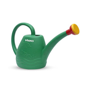 Visko Plastic Watering Can for House Plants Garden Plants Watering Can for Plants (Green) 1.8 L Water Cane (Green, Pack of 1)