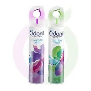 Odonil Room Air Freshener Spray - 440ml Combo (Pack of 2, 220ml each) | Lavender Mist & Jasmine Fresh | Nature Inspired Fragrance for Home & Office | Long Lasting Fragrance