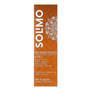 Amazon Brand - Solimo Incense Sticks, Assorted Fragrances, Set of 200 (50 x 4)