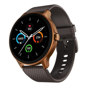 Noise Fuse 1.38'' Round Display with Bluetooth Calling, Metallic Finish,IP68 Rating Smartwatch  (Brown Strap, Regular)