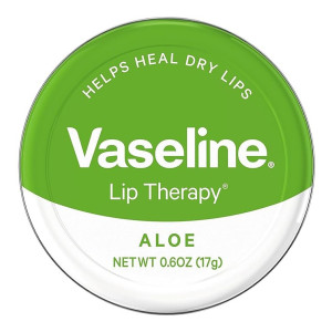 Vaseline Therapy Lip Balm Tin, Aloe Vera, Green, 17 g
