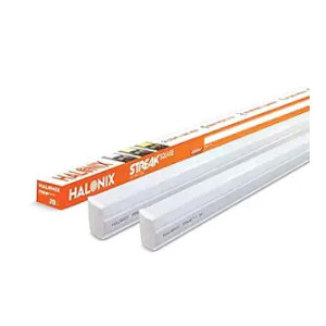 Halonix 20-watt LED Batten/Tubelight | Streak square 4-ft LED Batten for Living Room & Bedroom | Cool day light, Pack of 2