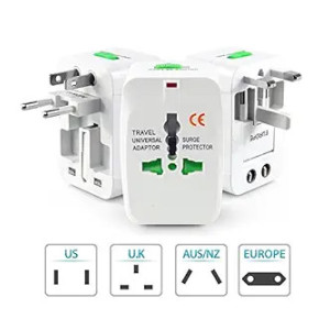 Technotech Universal Travel Charger Adapter Plug - (White)