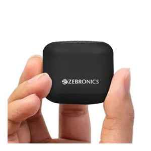 ZEBRONICS New Launch Pixie Portable Speaker, 5 Watts, Supports Bluetooth, TWS Function, mSD, Compact Design, Call Function, Carry Loop, Upto 7h Backup (Black)