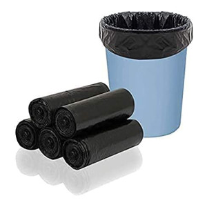 Primelife Black Garbage Bags Medium 90 Pcs | 30 Pcs x Pack of 3 Rolls | 19 x 21 Inch | Dustbin Bags/Trash Bags/Dustbin Covers for Wet and Dry Waste