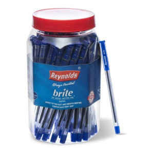 Reynolds Brite BP Pen Jar Ball Pen  (Pack of 50, Blue)