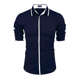 Zombom Men's Regular Fit Cotton Blend Printed Full Sleeve Casual Shirts