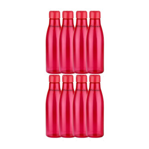 Floraware Food Grade Premium Plastic Fridge Fresho Water Bottle, BPA Free | 100% Leak Proof | Office Bottle | Gym Bottle | Home | Kitchen | Travel Bottle Drinking Bottle, 1000ML, Red (2)