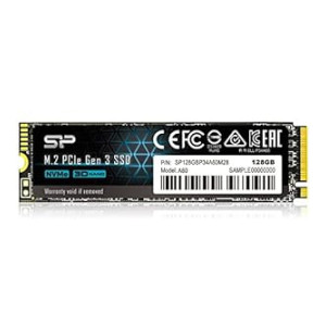 SP Silicon Power Silicon Power P34A60 128GB NVMe PCIe M.2 SSD, 3D NAND with SLC Cache, Up to 2200MB/s, M.2 2280 Internal Solid State Drive for Desktop Laptop PC Computer
