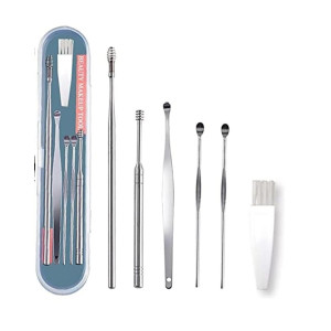 Blenka Essence Ear Wax Cleaner Resuable Ear Cleaner Earpick Tool Set with Storage Box Ear Wax Remover Tool Kit with Ear Curet