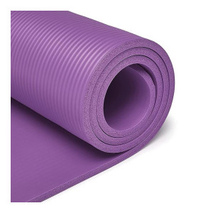 Yoga Mat 4MM Anti Skid/Non - Slippery Yoga Mat/Sports Mat Meditation Mat/Fitness Mat For Men Women Children/Kids For Workout/Gym/Meditation/Exercise/Yoga (Red) (2X6 FT, PURPLE)