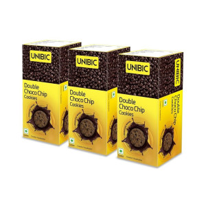 Unibic-Double Chocolate Chip Cookies,(Pack Of 3),225Gm