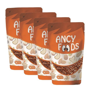 Ancy Foods Dried Fruits Nuts And Seeds (Alsi/Flax Seeds, 1000g (4x250g))