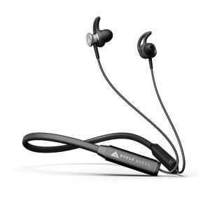 Boult Audio FXCharge Bluetooth Earphones with 32H Playtime, Dual Pairing Neckband, Zen™ ENC Mic, Type-C Fast Charging (5Mins=7.5Hrs), Biggest 14.2mm Bass Driver IPX5 Premium Silicone Neck band (Black)