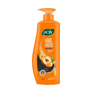 Joy Hair Fruits Long & Silky Conditioning Shampoo Enriched with Apricot & Peach, 650 ml