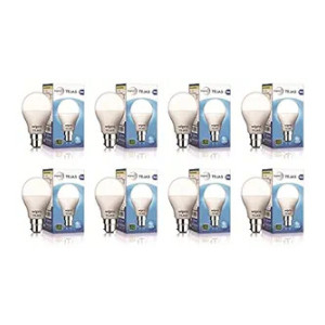 wipro Tejas 9w LED Bulb for Home & Office |B22 LED Bulb Base |Cool Day White Light (6500K) |4Kv Surge Protection |High Voltage Protection |Eco Friendly Energy Efficient | Pack of 8