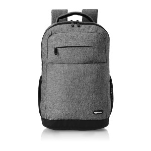 AmazonBasics Laptop Backpack - 24L, Water Repellent and Wear Resistant, Dark Grey