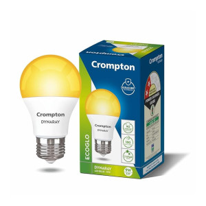 Crompton Dyna Ray 9W Round E27 LED Warm White Pack of 1