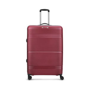 Skybags Paratrip Large Size Hard Luggage (79 cm) | Polypropylene Luggage Trolley with 8 Wheels and Anti Theft Zipper | Maroon | Unisex