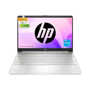 HP Laptop 15s, 12th Gen Intel Core i5-1235U, 15.6-inch (39.6 cm), FHD, 16GB DDR4, 512GB SSD, Intel Iris Xe Graphics, Backlit KB,MSO,Thin & Light, Dual Speakers (Win 11, Silver, 1.69 kg), fq5330TU