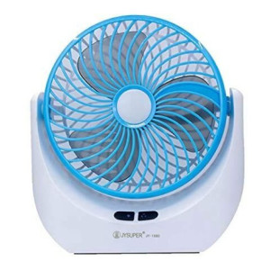 seasons High Speed Rechargeable Table Fan with LED Light, For Home, Office Desk, Kitchen 5 Star 1400 mm Ultra High Speed 3 Blade Table Fan  (Blue, Pack of 1)