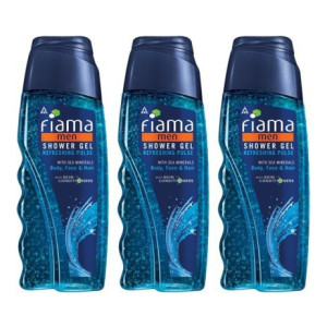 FIAMA Men Refreshing Pulse Shower Gel, Pack of 3  (3 x 250 ml)