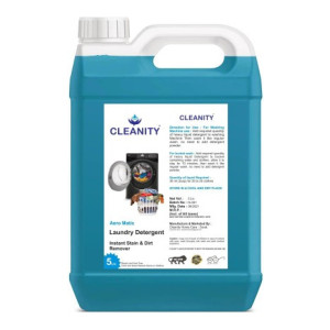 cleanity 5 Liter Liquid Detergent, liquid detergent suitable for frontload and top load washing machine and also use for hand wash Lavender Liquid Detergent  (5000 ml)
