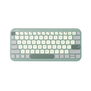 ASUS Marshmallow Kw100 Keyboard, Supports Up to 3 Devices, 1.6Mm Key Travel, Scissor Keys, Compact & Lightweight Keyboard, Bluetooth (Color - Green Tea Latte)
