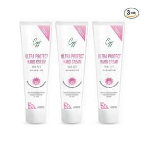 CGG Cosmetics Ultra Protect Hand Cream SPF 45 Broad Spectrum PA+++ Protection 30 GM (PACK OF 3)