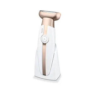 Beurer HL 35 lady shaver with Flexible shaver head suitable for wet and dry shaving with integrated trimmer| Hypoallergenic shaving foil prevents skin irritation| Battery-powered | 3 years Warranty.