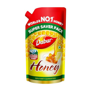 Dabur Honey - 750g Refill Pouch | 100% Pure | World's No.1 Honey Brand with No Sugar Adulteration