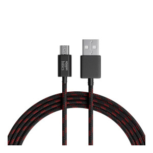 amazon basics Type A to Micro USB Braided Cable | 3A/18W Fast Charging and 480 Mbps Data Transfer Speed | 1.2m, Tangle Free Cable