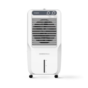 Crompton Surebreeze Personal Air Cooler-45L;Auto Fill, 4-Way Air Deflection and High Density Honeycomb pads.