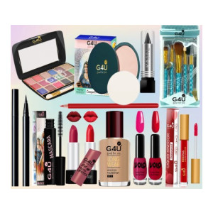 G4U Set of 17 pcs Makeup Kit For Women, Party Wear Makeup Kit 07072023a20  (Pack of 17)