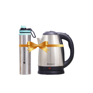 Wonderchef Electric Kettle With Stainless Steel Water Bottle - 1.8 L