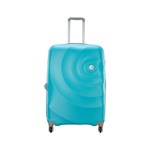 Skybags Mint 79Cms Large Check-in Polycarbonate Hardsided 4 Smooth Wheels Speed_Wheel Trolley 8 Wheel Suitcase, Turquoise (Blue), 80 Centimeters