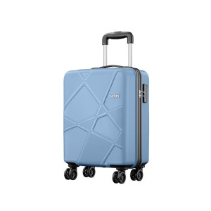 Safari Pentagon Plus 55 cms Small Size Cabin Hardside Polypropylene 8 Wheels Luggage/Suitcase/Trolley Bag with TSA Lock (Slate Blue)